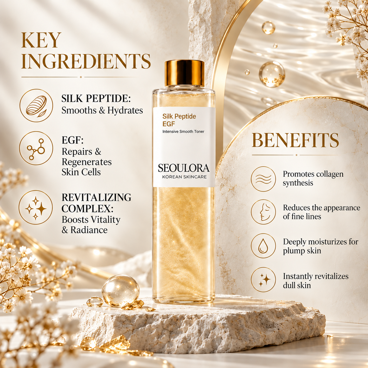 Silk Peptide EGF Toner